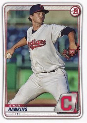 #BP-44 Ethan Hankins - Cleveland Indians - 2020 Bowman - Prospects Baseball