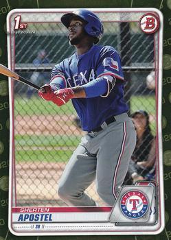 #BP-46 Sherten Apostel - Texas Rangers - 2020 Bowman - Prospects Camo Baseball