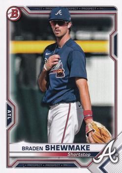 #BCP-48 Braden Shewmake - Atlanta Braves - 2021 Bowman - Chrome Prospects Baseball