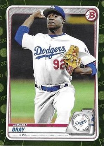 #BP-48 Josiah Gray - Los Angeles Dodgers - 2020 Bowman - Prospects Camo Baseball