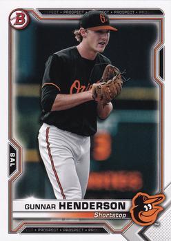 #BP-49 Gunnar Henderson - Baltimore Orioles - 2021 Bowman - Prospects Baseball