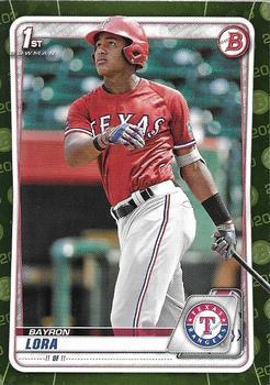 #BP-52 Bayron Lora - Texas Rangers - 2020 Bowman - Prospects Camo Baseball