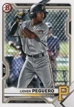 #BCP-52 Liover Peguero - Pittsburgh Pirates - 2021 Bowman - Chrome Prospects Baseball