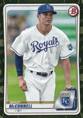 #BP-54 Brady McConnell - Kansas City Royals - 2020 Bowman - Prospects Camo Baseball