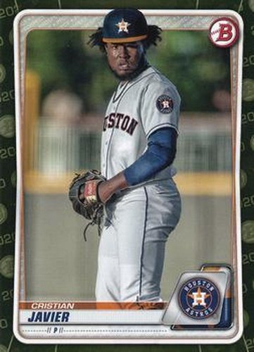 #BP-56 Cristian Javier - Houston Astros - 2020 Bowman - Prospects Camo Baseball