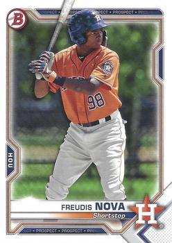 #BCP-56 Freudis Nova - Houston Astros - 2021 Bowman - Chrome Prospects Baseball