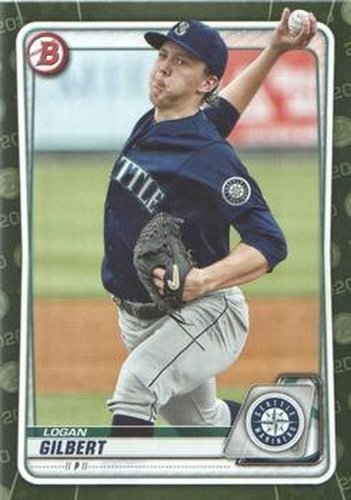 #BP-58 Logan Gilbert - Seattle Mariners - 2020 Bowman - Prospects Camo Baseball