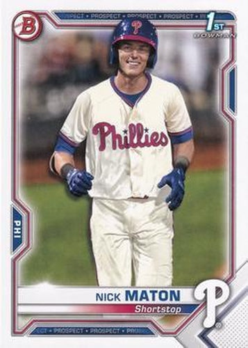 #BP-5 Nick Maton - Philadelphia Phillies - 2021 Bowman - Prospects Baseball
