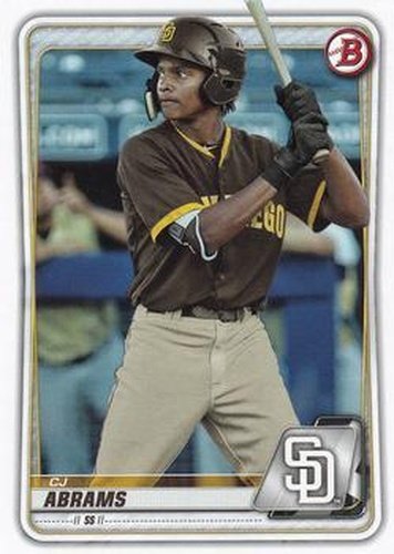 #BP-62 CJ Abrams - San Diego Padres - 2020 Bowman - Prospects Baseball
