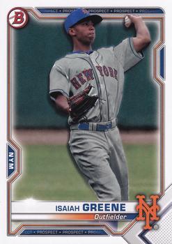 #BCP-62 Isaiah Greene - New York Mets - 2021 Bowman - Chrome Prospects Baseball