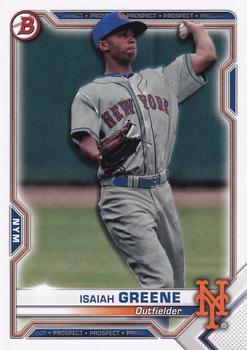 #BP-62 Isaiah Greene - New York Mets - 2021 Bowman - Prospects Baseball