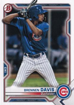 #BCP-65 Brennen Davis - Chicago Cubs - 2021 Bowman - Chrome Prospects Baseball