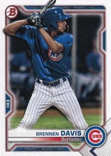 #BP-65 Brennen Davis - Chicago Cubs - 2021 Bowman - Prospects Baseball