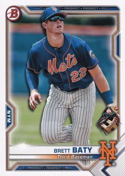 #BCP-67 Brett Baty - New York Mets - 2021 Bowman - Chrome Prospects Baseball