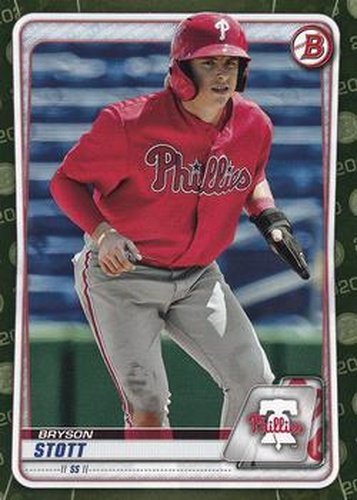 #BP-68 Bryson Stott - Philadelphia Phillies - 2020 Bowman - Prospects Camo Baseball