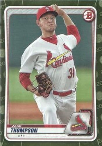 #BP-6 Zack Thompson - St. Louis Cardinals - 2020 Bowman - Prospects Camo Baseball