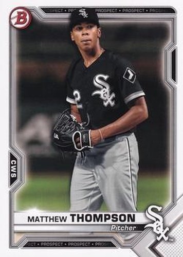 #BCP-74 Matthew Thompson - Chicago White Sox - 2021 Bowman - Chrome Prospects Baseball