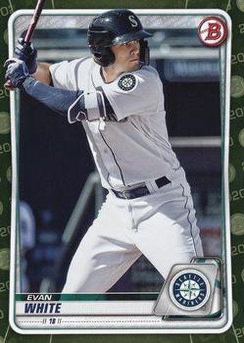 #BP-77 Evan White - Seattle Mariners - 2020 Bowman - Prospects Camo Baseball