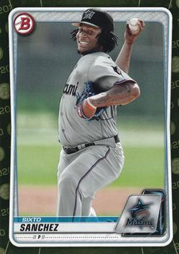 #BP-79 Sixto Sanchez - Miami Marlins - 2020 Bowman - Prospects Camo Baseball