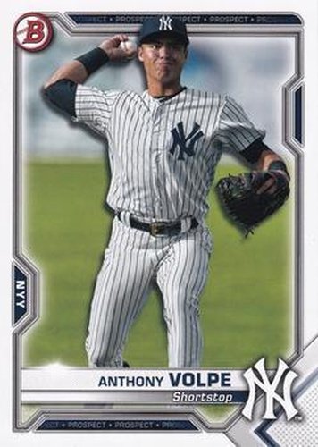 #BCP-85 Anthony Volpe - New York Yankees - 2021 Bowman - Chrome Prospects Baseball