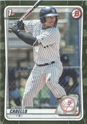 #BP-85 Antonio Cabello - New York Yankees - 2020 Bowman - Prospects Camo Baseball