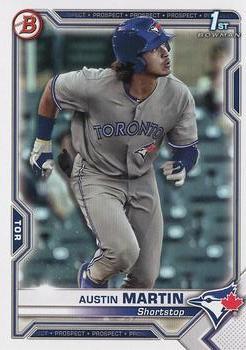 #BCP-87 Austin Martin - Toronto Blue Jays - 2021 Bowman - Chrome Prospects Baseball