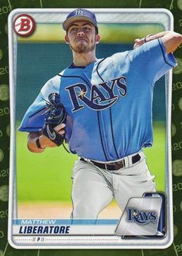 #BP-89 Matthew Liberatore - Tampa Bay Rays - 2020 Bowman - Prospects Camo Baseball