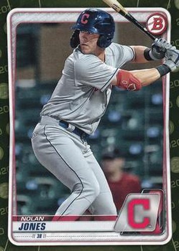 #BP-95 Nolan Jones - Cleveland Indians - 2020 Bowman - Prospects Camo Baseball