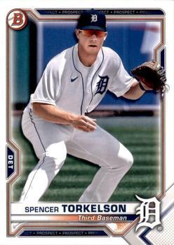 #BCP-96 Spencer Torkelson - Detroit Tigers - 2021 Bowman - Chrome Prospects Baseball