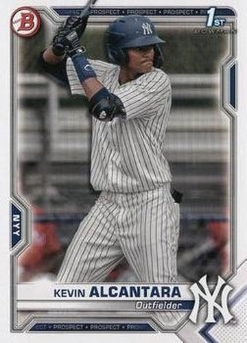 #BCP-97 Kevin Alcantara - New York Yankees - 2021 Bowman - Chrome Prospects Baseball