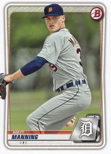 #BP-99 Matt Manning - Detroit Tigers - 2020 Bowman - Prospects Baseball