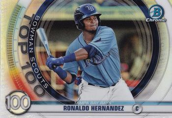 #BTP-100 Ronaldo Hernandez - Tampa Bay Rays - 2020 Bowman - Bowman Scouts Top 100 Baseball