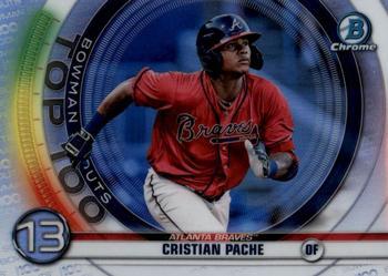 #BTP-13 Cristian Pache - Atlanta Braves - 2020 Bowman - Bowman Scouts Top 100 Baseball