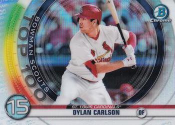 #BTP-15 Dylan Carlson - St. Louis Cardinals - 2020 Bowman - Bowman Scouts Top 100 Baseball