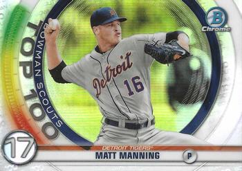 #BTP-17 Matt Manning - Detroit Tigers - 2020 Bowman - Bowman Scouts Top 100 Baseball