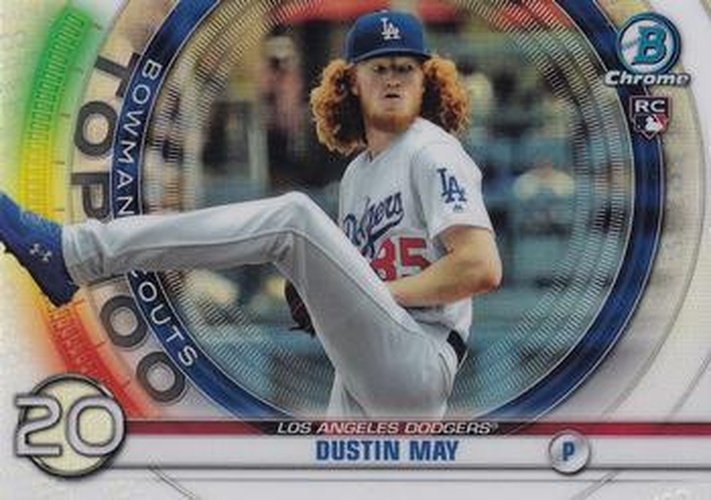 #BTP-20 Dustin May - Los Angeles Dodgers - 2020 Bowman - Bowman Scouts Top 100 Baseball