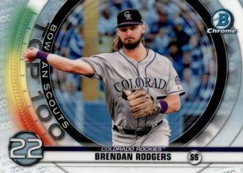#BTP-22 Brendan Rodgers - Colorado Rockies - 2020 Bowman - Bowman Scouts Top 100 Baseball
