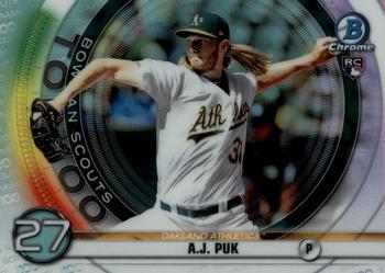 #BTP-27 A.J. Puk - Oakland Athletics - 2020 Bowman - Bowman Scouts Top 100 Baseball