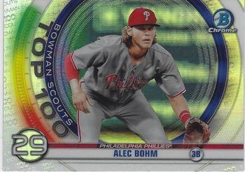 #BTP-29 Alec Bohm - Philadelphia Phillies - 2020 Bowman - Bowman Scouts Top 100 Baseball