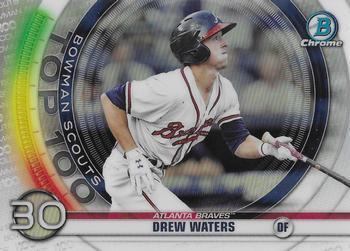 #BTP-30 Drew Waters - Atlanta Braves - 2020 Bowman - Bowman Scouts Top 100 Baseball