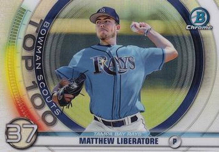 #BTP-37 Matthew Liberatore - Tampa Bay Rays - 2020 Bowman - Bowman Scouts Top 100 Baseball