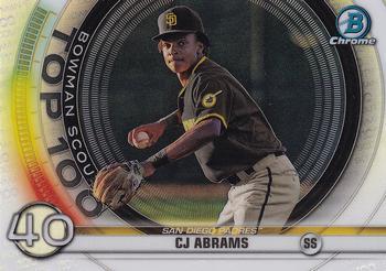 #BTP-40 CJ Abrams - San Diego Padres - 2020 Bowman - Bowman Scouts Top 100 Baseball