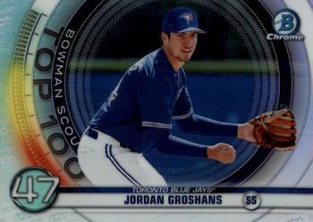 #BTP-47 Jordan Groshans - Toronto Blue Jays - 2020 Bowman - Bowman Scouts Top 100 Baseball