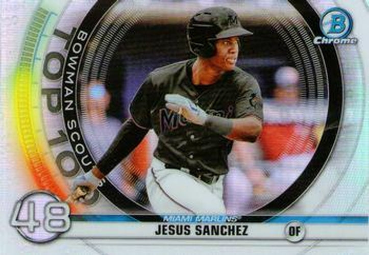 #BTP-48 Jesus Sanchez - Miami Marlins - 2020 Bowman - Bowman Scouts Top 100 Baseball