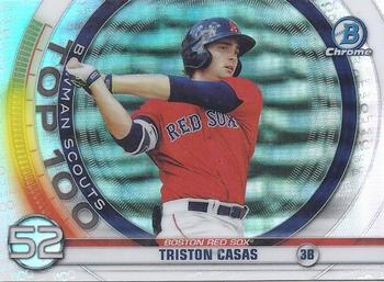 #BTP-52 Triston Casas - Boston Red Sox - 2020 Bowman - Bowman Scouts Top 100 Baseball