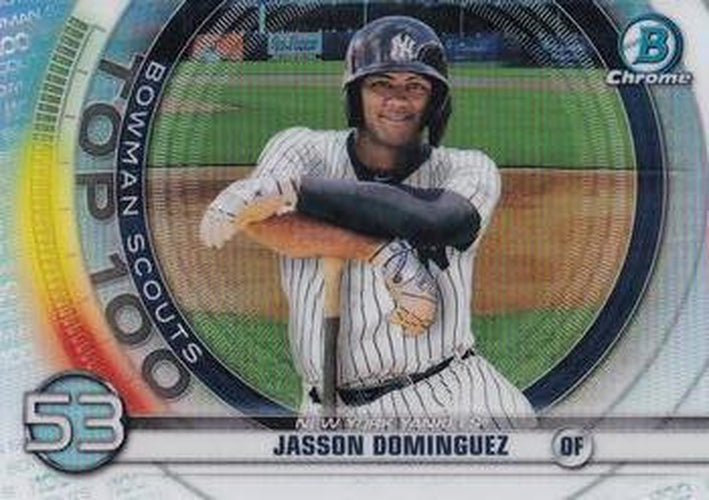 #BTP-53 Jasson Dominguez - New York Yankees - 2020 Bowman - Bowman Scouts Top 100 Baseball