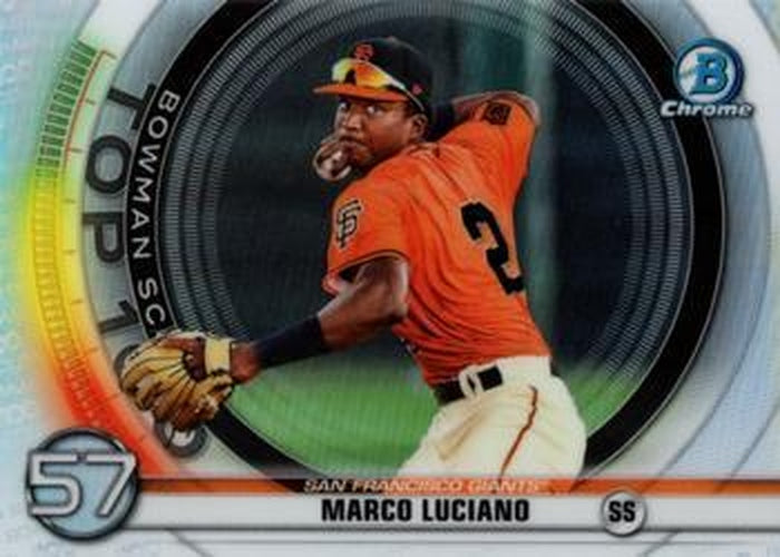 #BTP-57 Marco Luciano - San Francisco Giants - 2020 Bowman - Bowman Scouts Top 100 Baseball