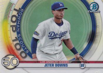 #BTP-60 Jeter Downs - Los Angeles Dodgers - 2020 Bowman - Bowman Scouts Top 100 Baseball
