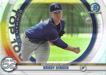 #BTP-62 Brady Singer - Kansas City Royals - 2020 Bowman - Bowman Scouts Top 100 Baseball