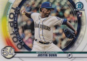 #BTP-64 Justin Dunn - Seattle Mariners - 2020 Bowman - Bowman Scouts Top 100 Baseball